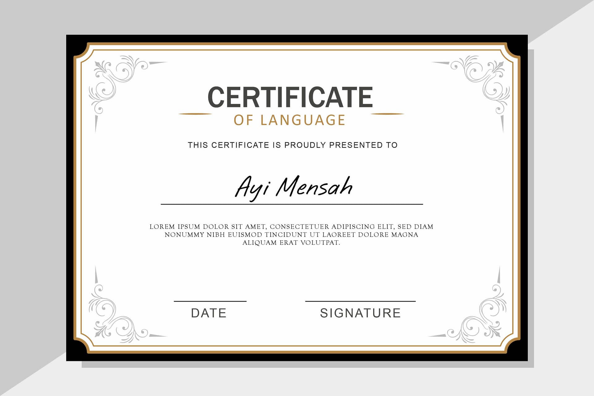 Inlingua Certificate - Inlingua Ghana